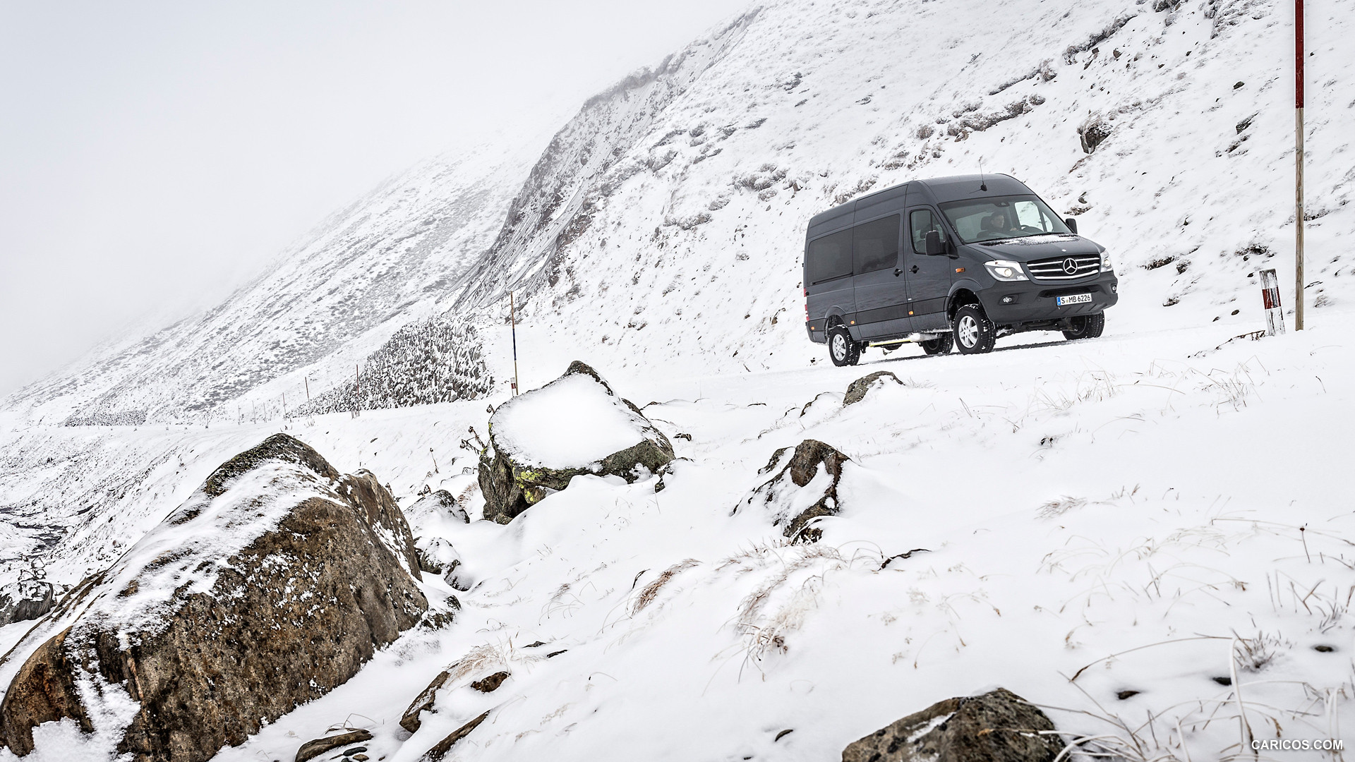 2015 Mercedes-Benz Sprinter 316 BlueTec 4X4 - In Snow - Front, #10 of 126