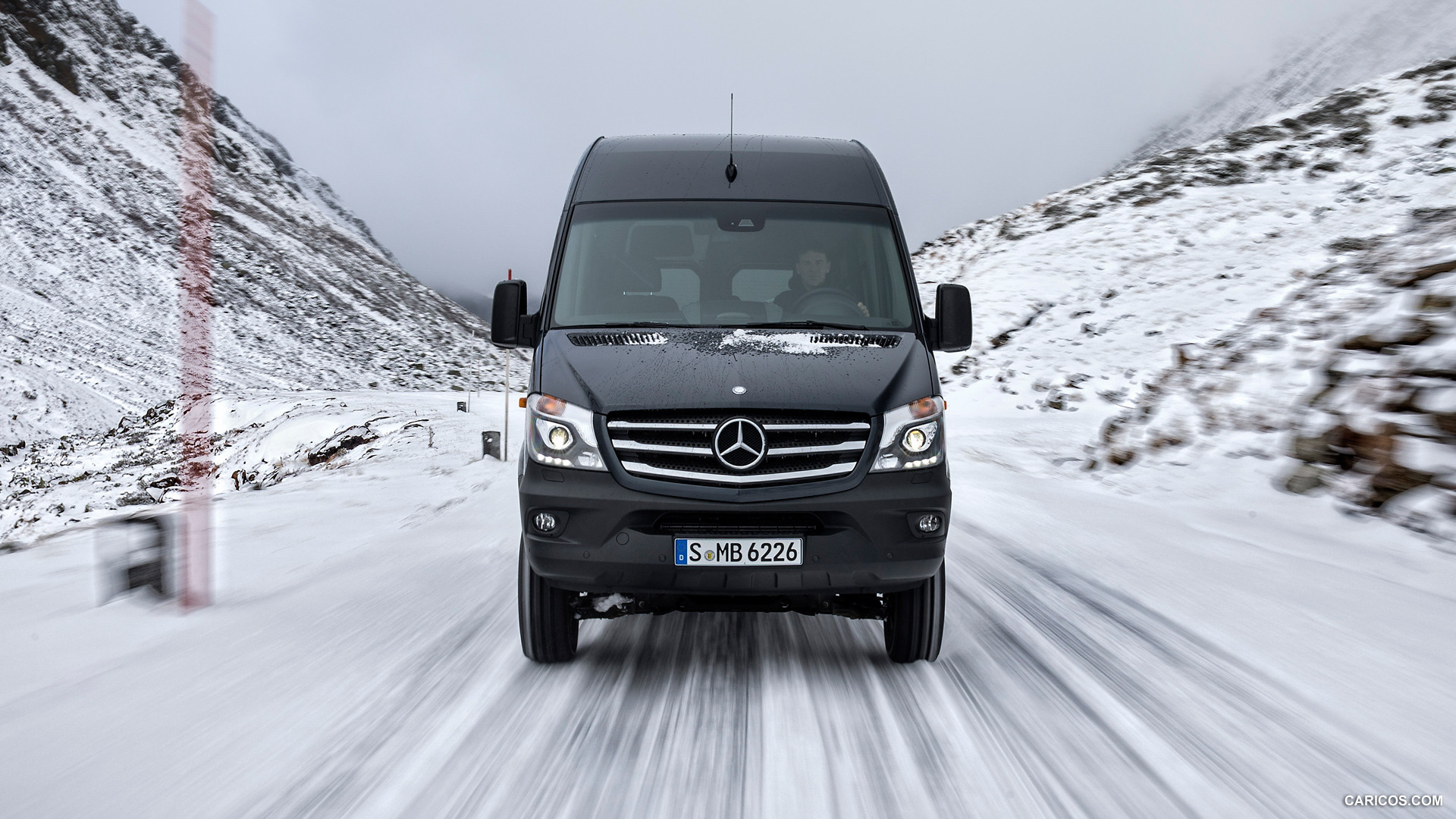 2015 Mercedes-Benz Sprinter 316 BlueTec 4X4 - In Snow - Front, #12 of 126
