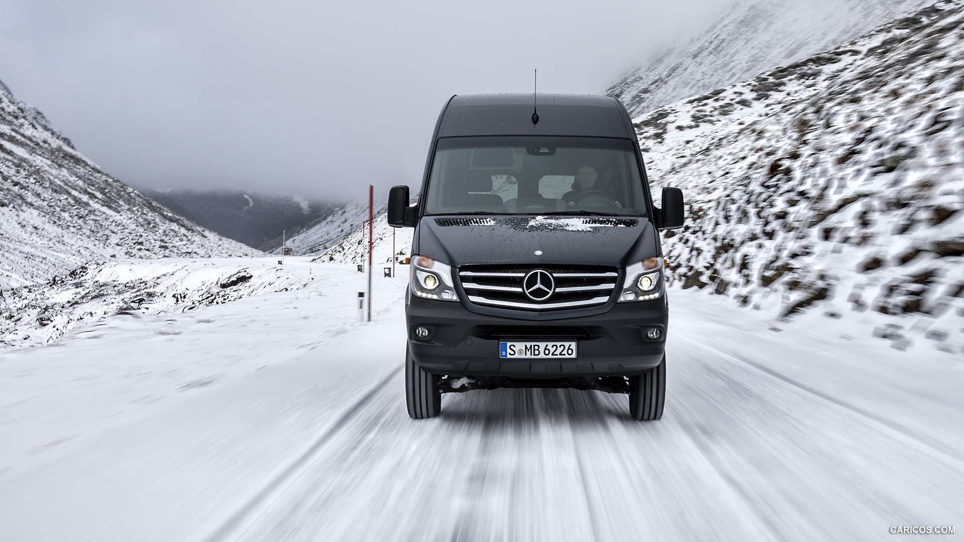 2015 Mercedes-Benz Sprinter 316 BlueTec 4X4 - In Snow - Front, #13 of 126