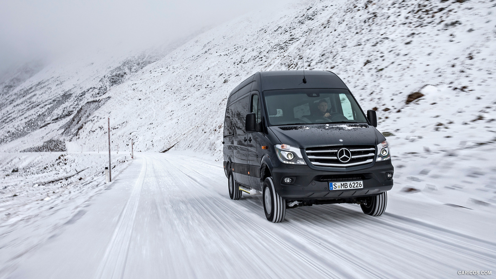 2015 Mercedes-Benz Sprinter 316 BlueTec 4X4 - In Snow - Front, #15 of 126