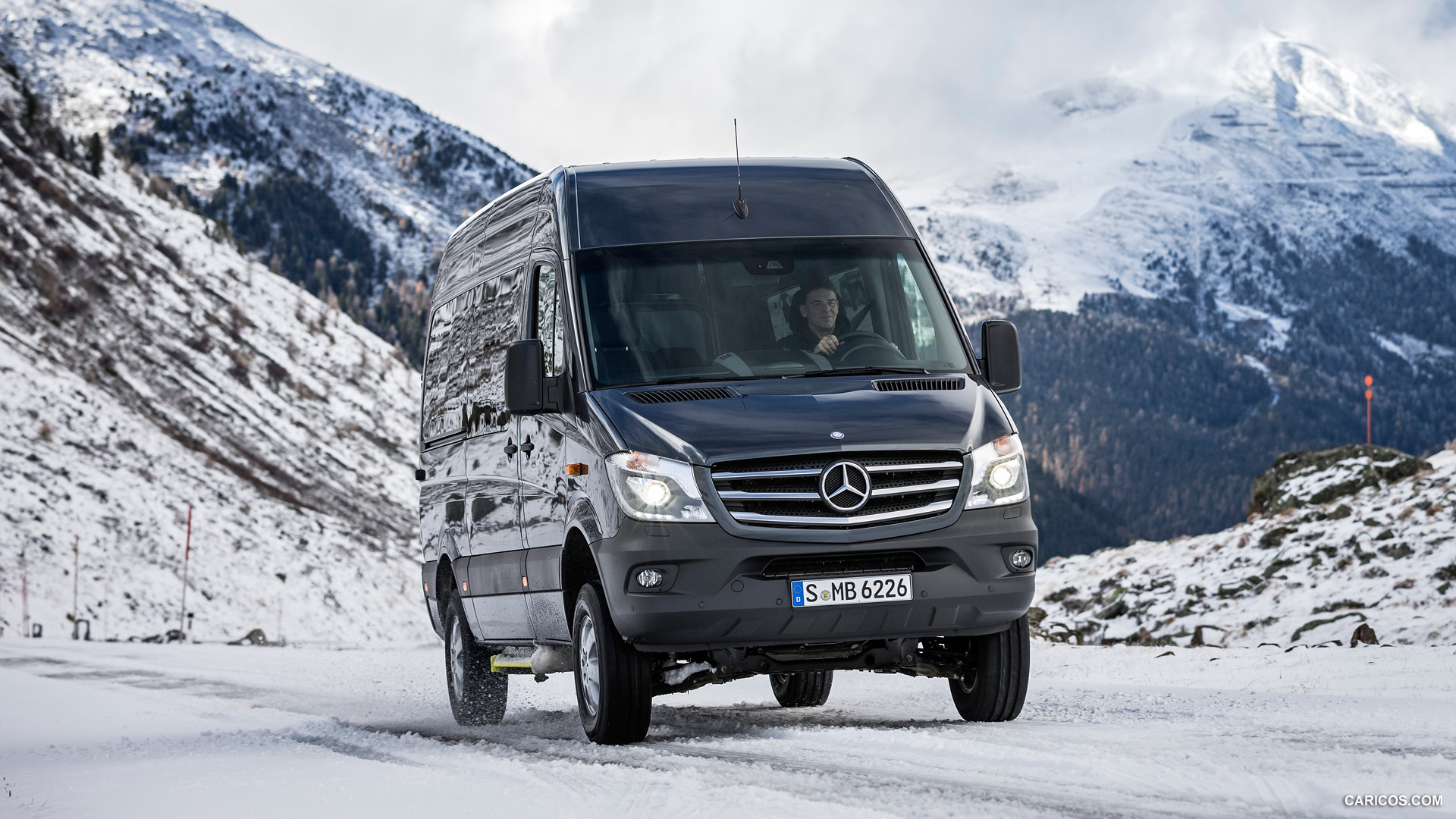 2015 Mercedes-Benz Sprinter 316 BlueTec 4X4 - In Snow - Front, #24 of 126