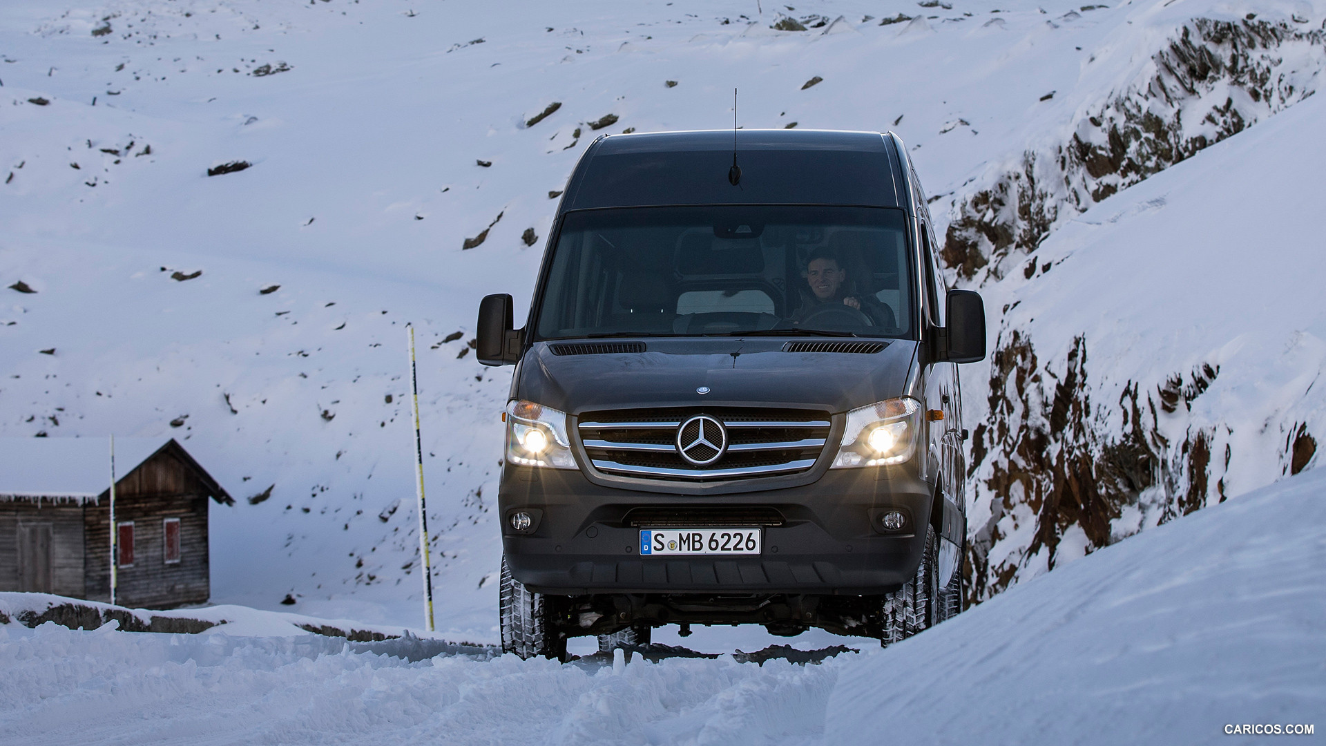 2015 Mercedes-Benz Sprinter 316 BlueTec 4X4 - In Snow - Front, #31 of 126