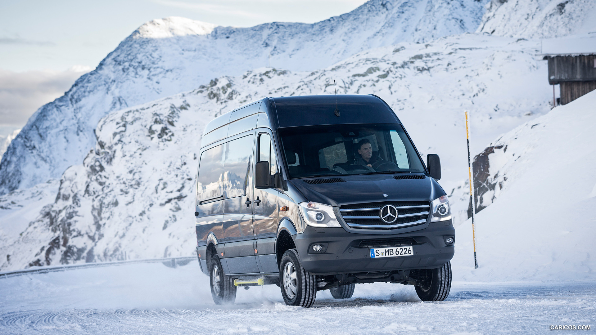 2015 Mercedes-Benz Sprinter 316 BlueTec 4X4 - In Snow - Front, #32 of 126