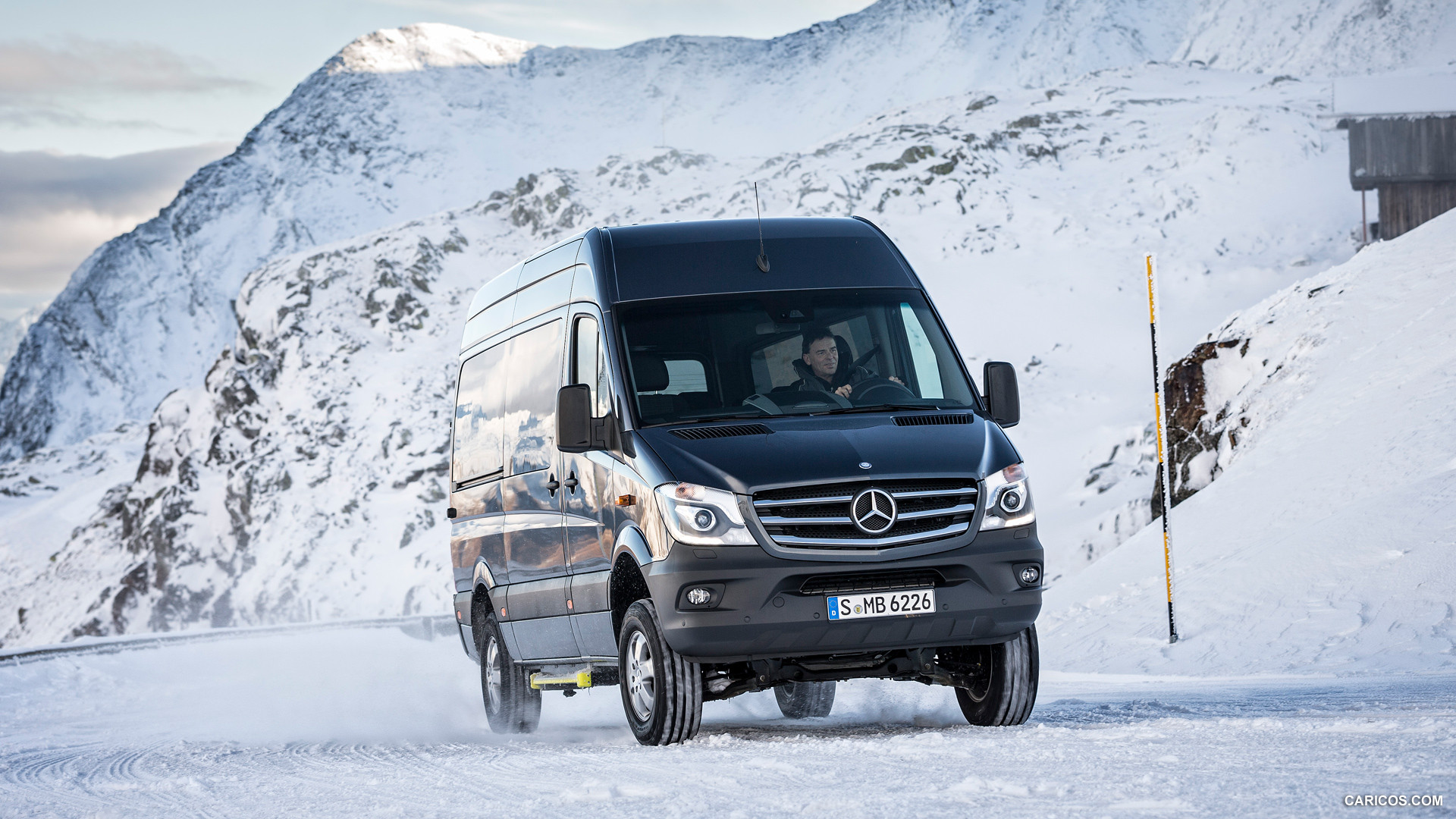 2015 Mercedes-Benz Sprinter 316 BlueTec 4X4 - In Snow - Front, #33 of 126