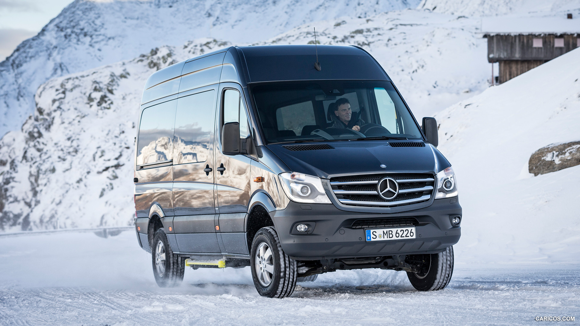 2015 Mercedes-Benz Sprinter 316 BlueTec 4X4 - In Snow - Front, #34 of 126