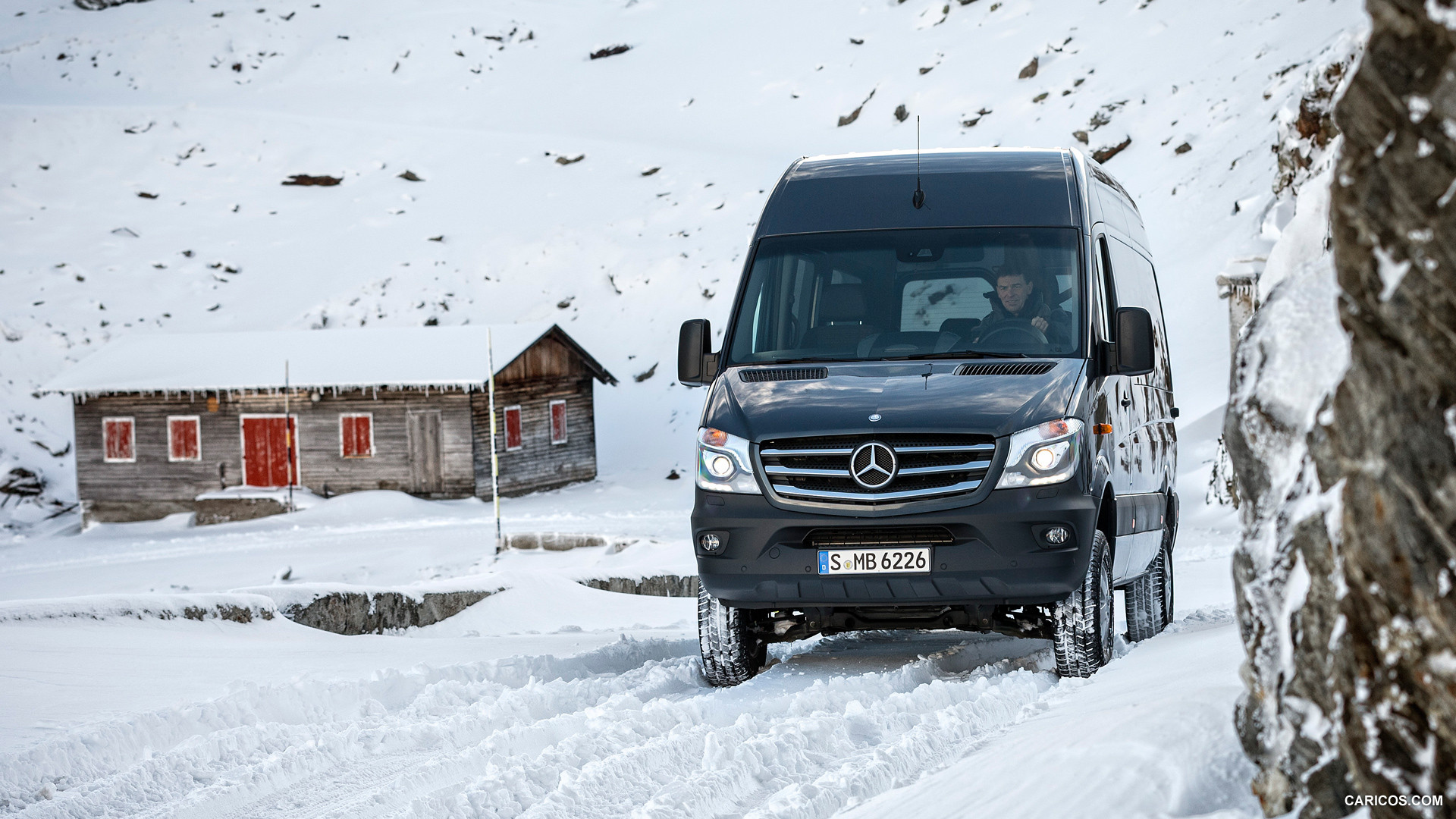 2015 Mercedes-Benz Sprinter 316 BlueTec 4X4 - In Snow - Front, #37 of 126