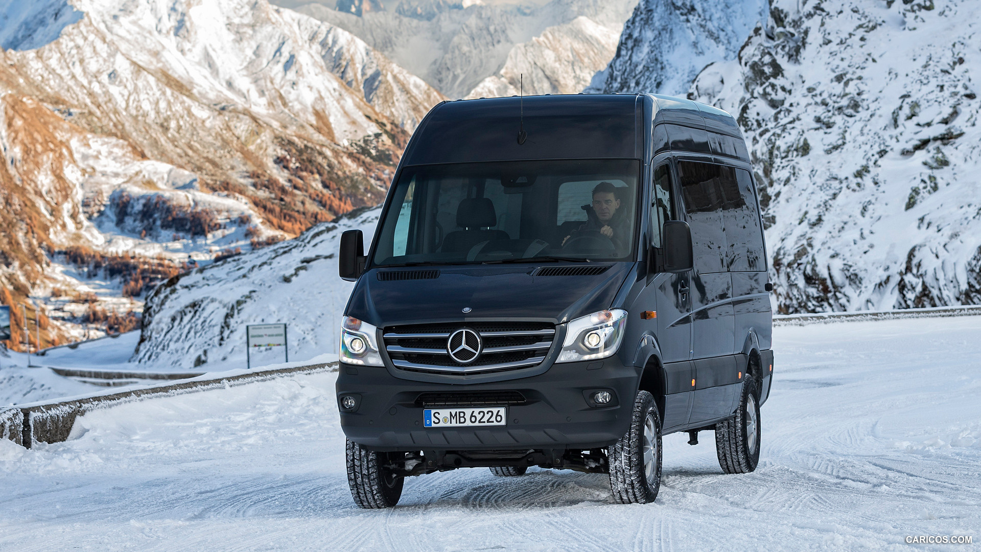 2015 Mercedes-Benz Sprinter 316 BlueTec 4X4 - In Snow - Front, #38 of 126