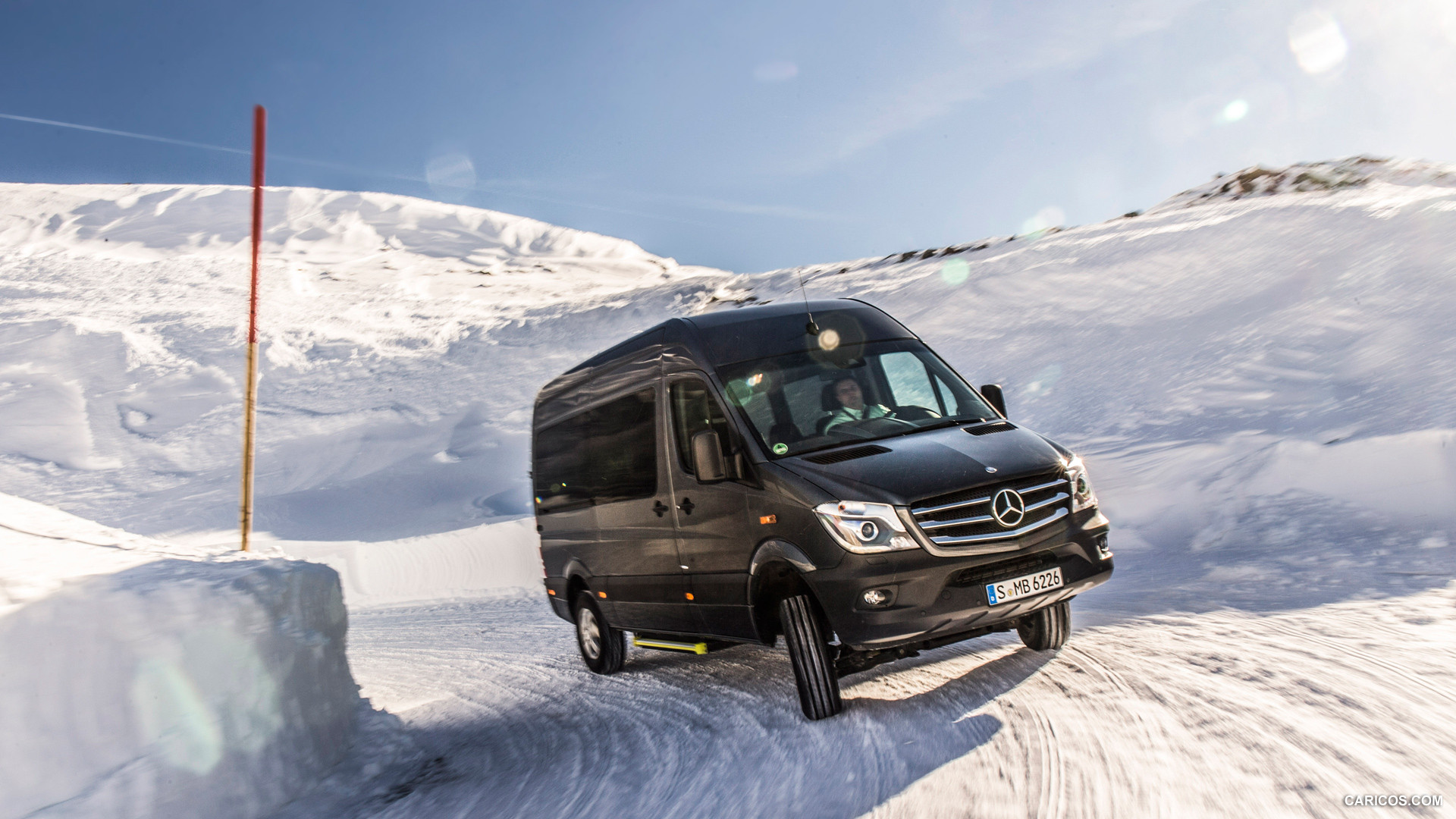 2015 Mercedes-Benz Sprinter 316 BlueTec 4X4 - In Snow - Front, #45 of 126