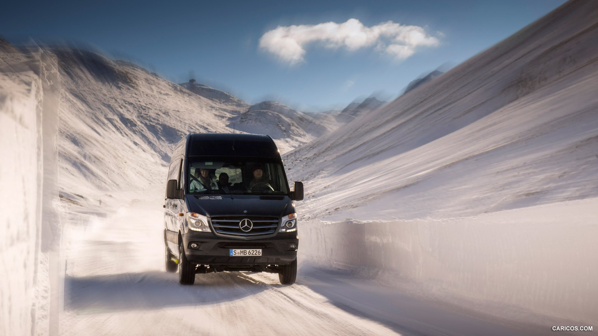 2015 Mercedes-Benz Sprinter 316 BlueTec 4X4 - In Snow - Front, #46 of 126