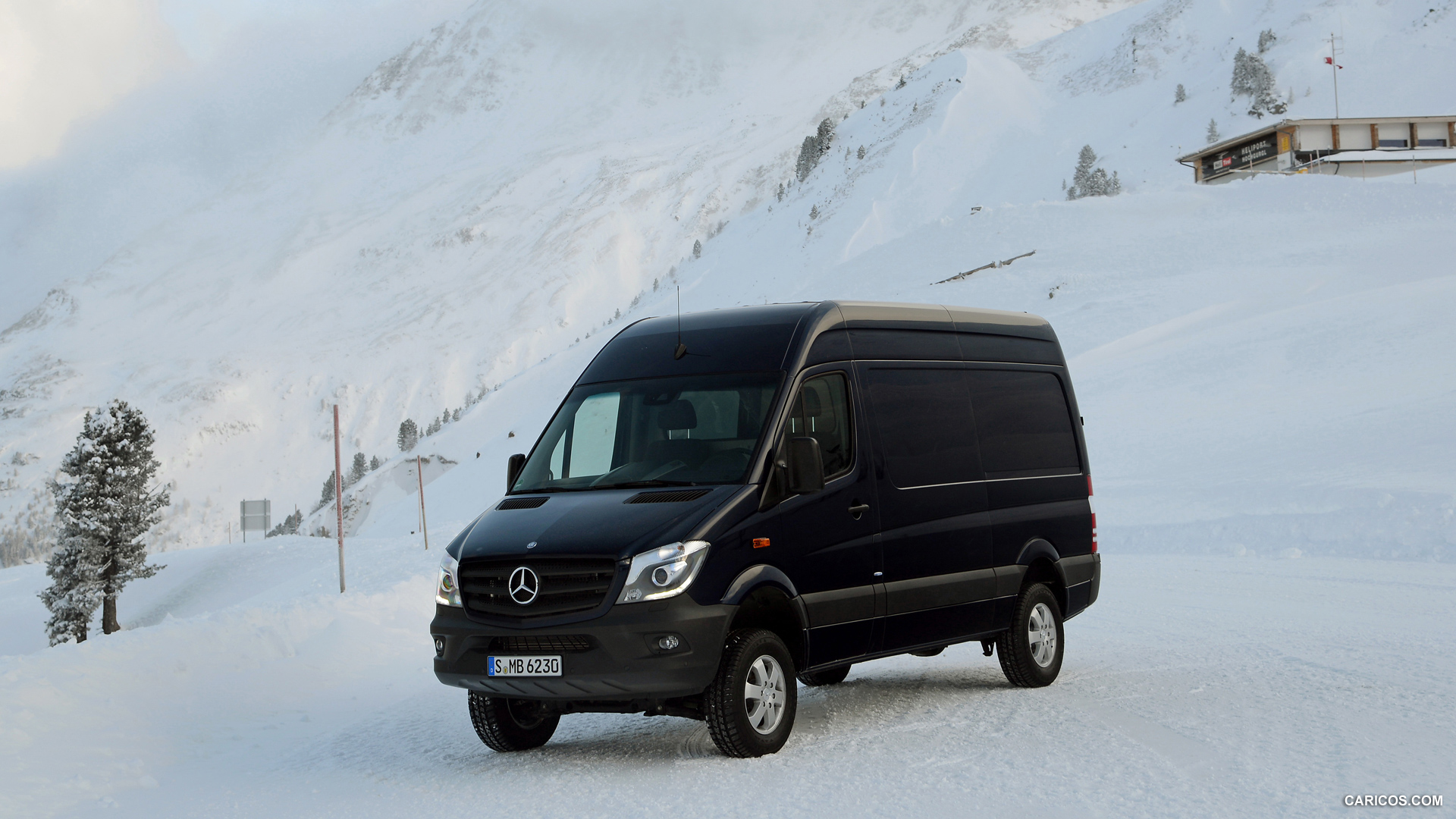 2015 Mercedes-Benz Sprinter 319 BlueTec 4X4 - In Snow - Front, #58 of 126