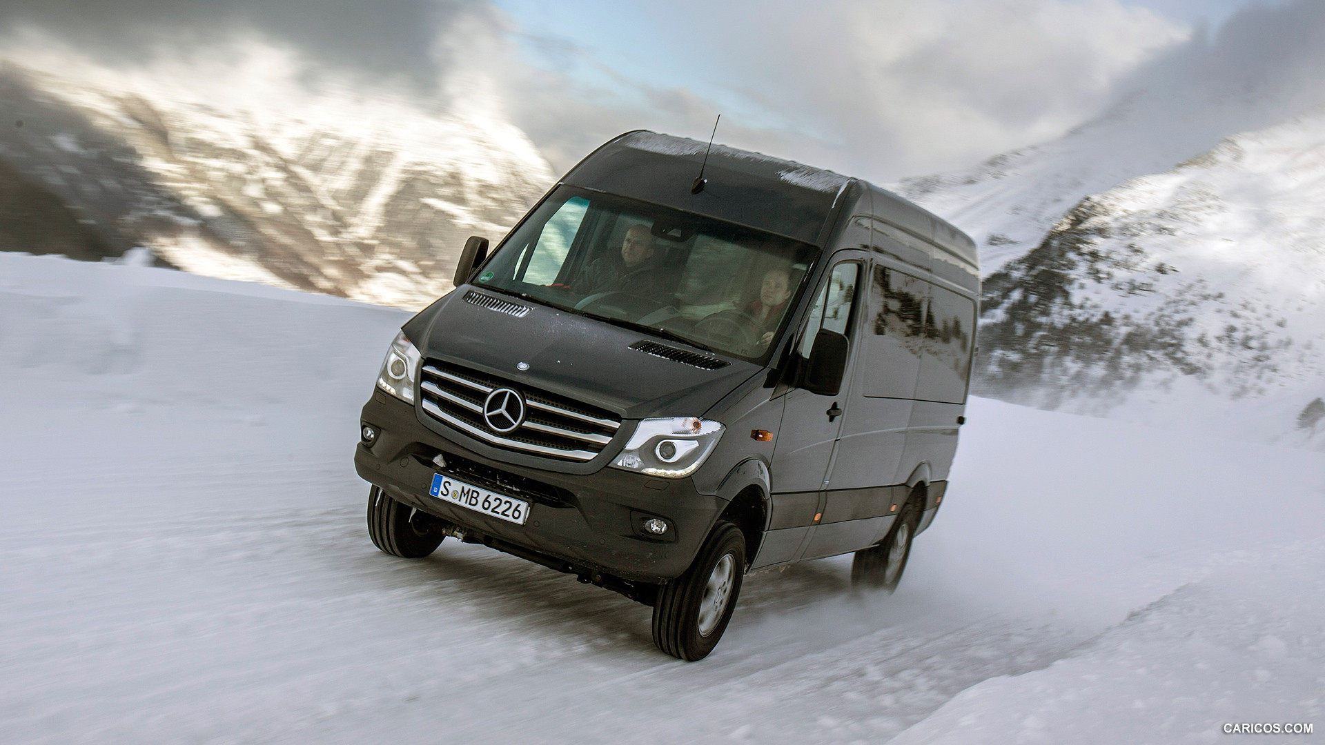 2015 Mercedes-Benz Sprinter BlueTec 4X4 - In Snow - Front, #52 of 126