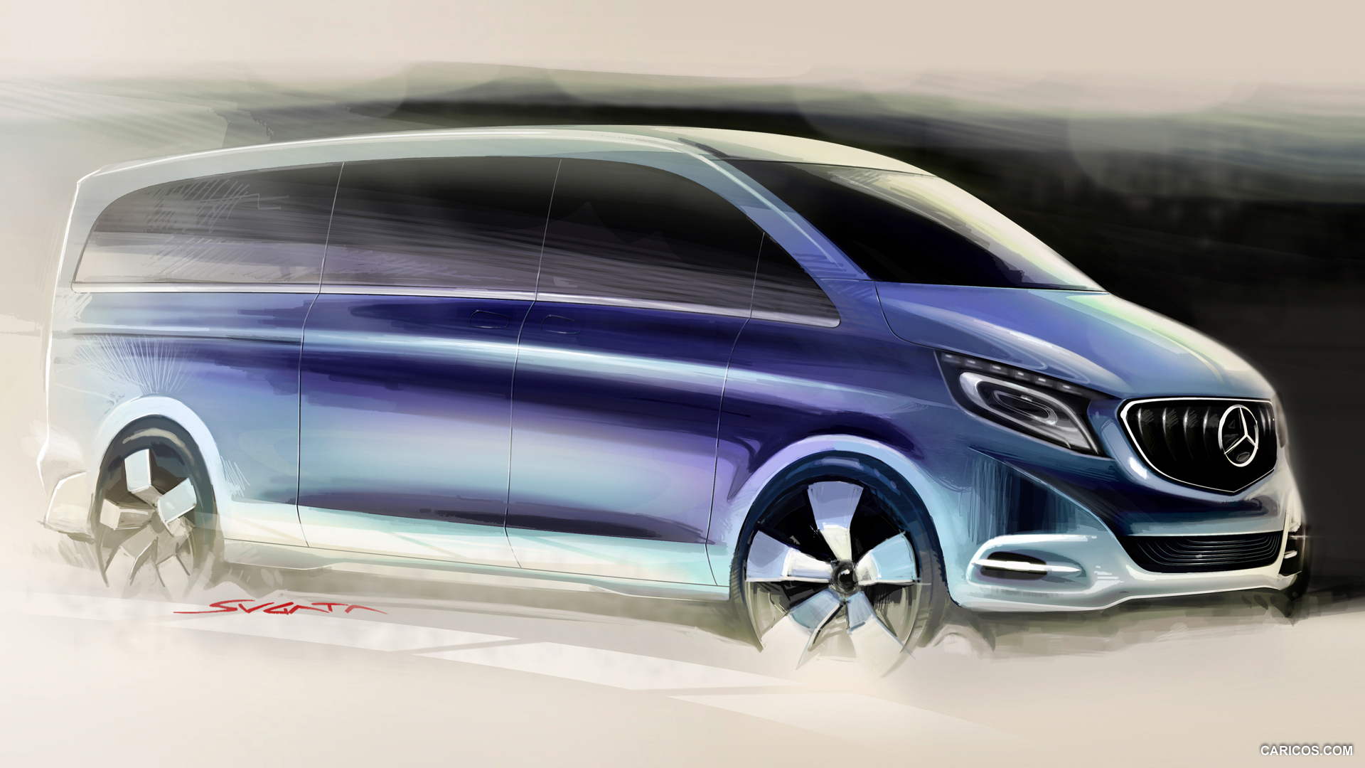 2015 Mercedes-Benz V-Class  - Design Sketch, #254 of 254