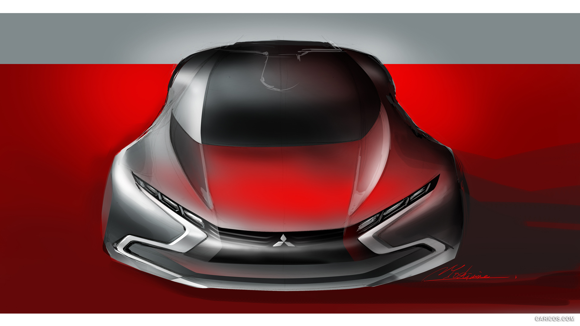 2015 Mitsubishi XR-PHEV II Concept  - Design Sketch, #21 of 28