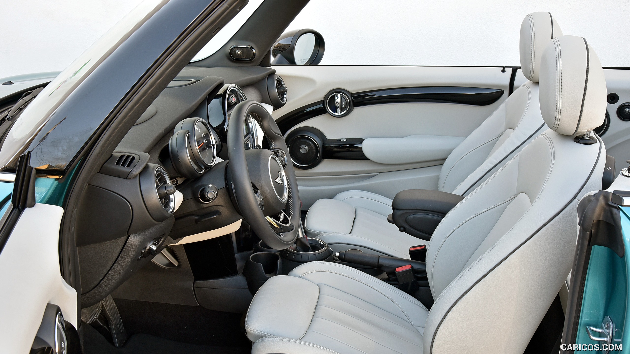 2016 MINI Cooper S Convertible (Color: Caribbean Aqua Metallic) - Interior, Front Seats, #150 of 332