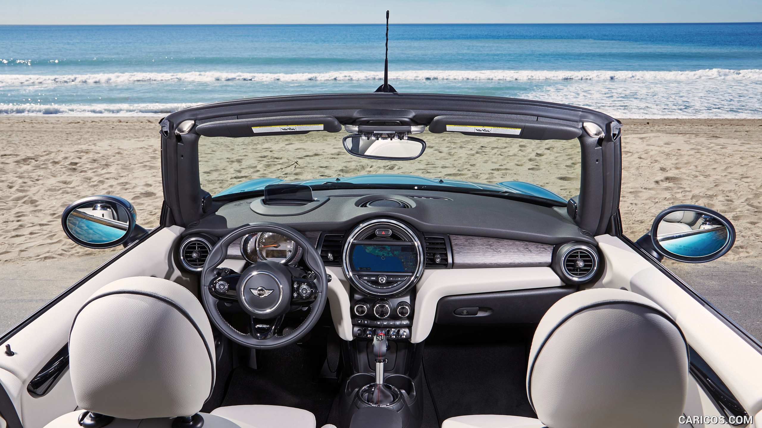 2016 MINI Cooper S Convertible (Color: Caribbean Aqua Metallic) - Interior, #14 of 332