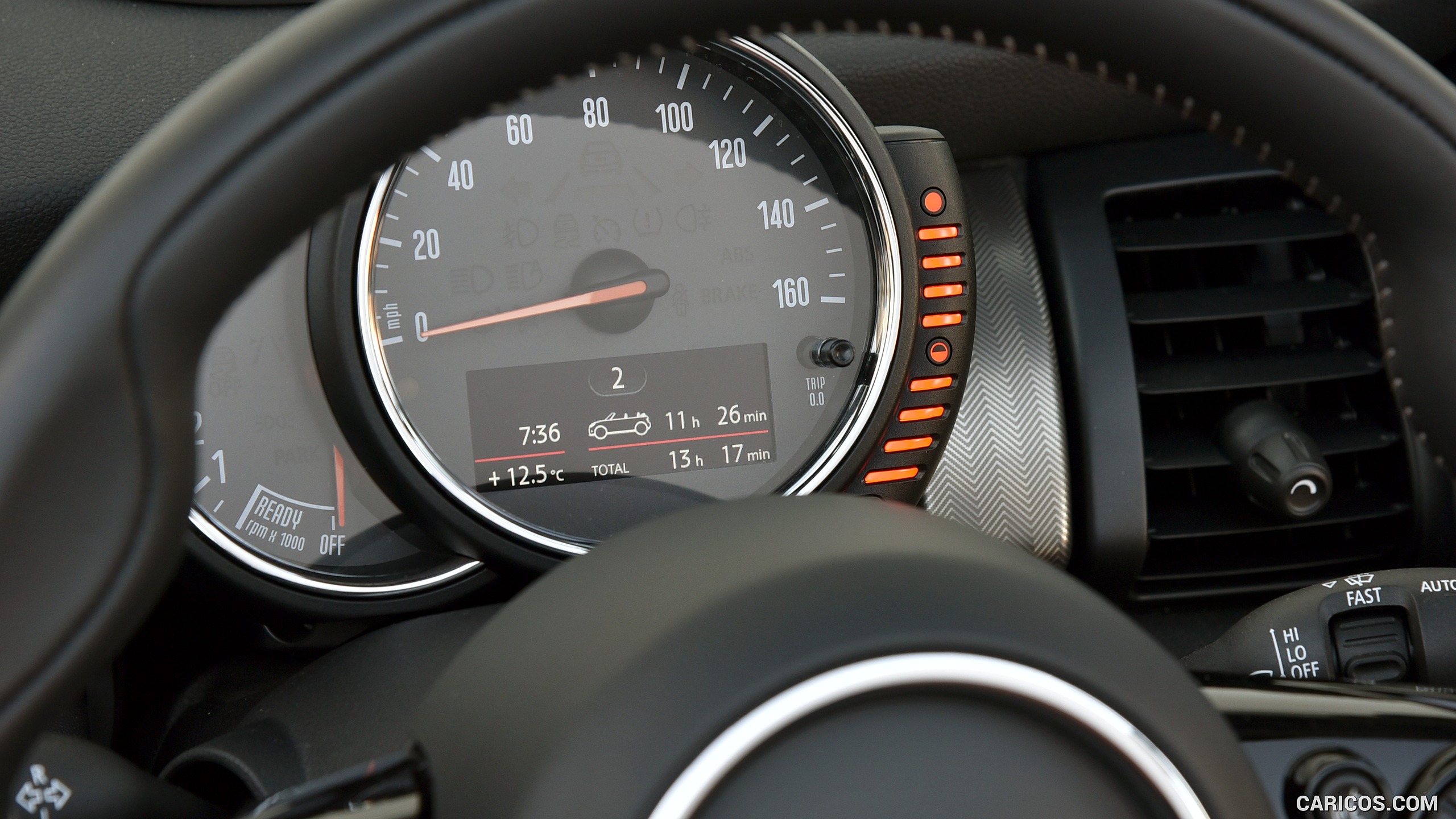 2016 MINI Cooper S Convertible (Color: Melting Silver Metallic) - Instrument Cluster, #307 of 332