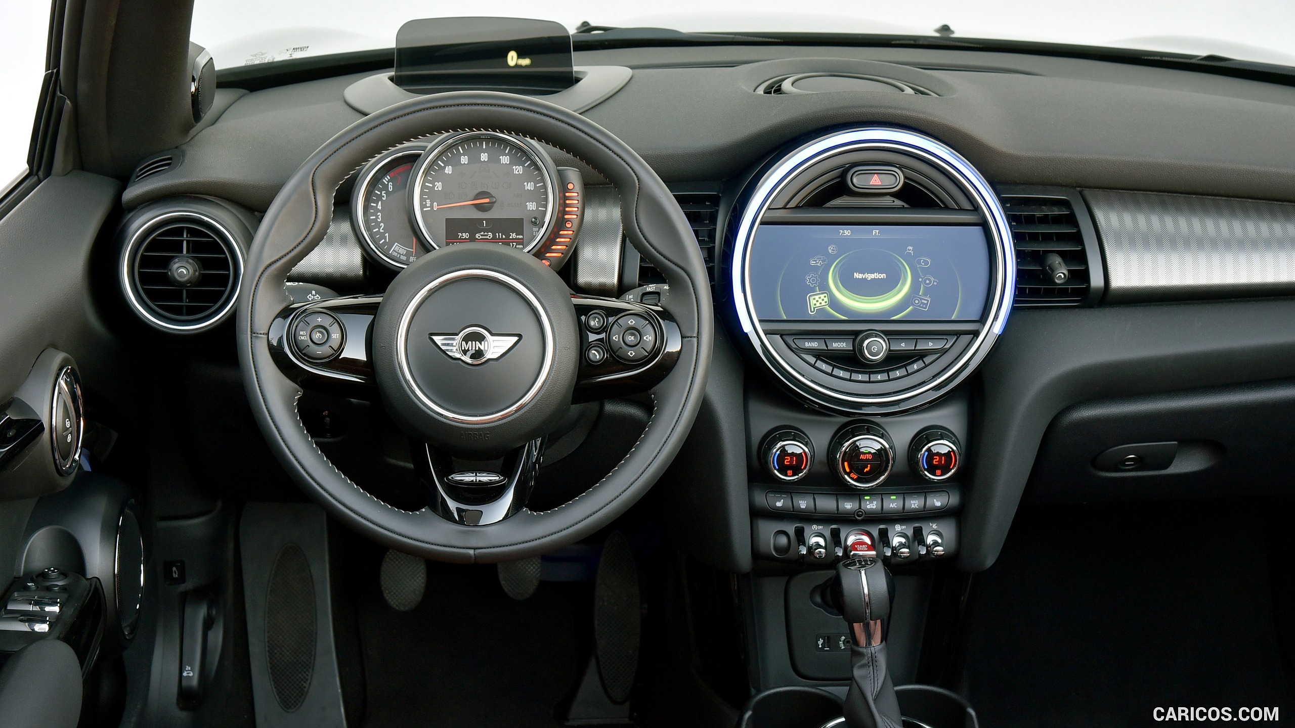 2016 MINI Cooper S Convertible (Color: Melting Silver Metallic) - Interior, Cockpit, #305 of 332