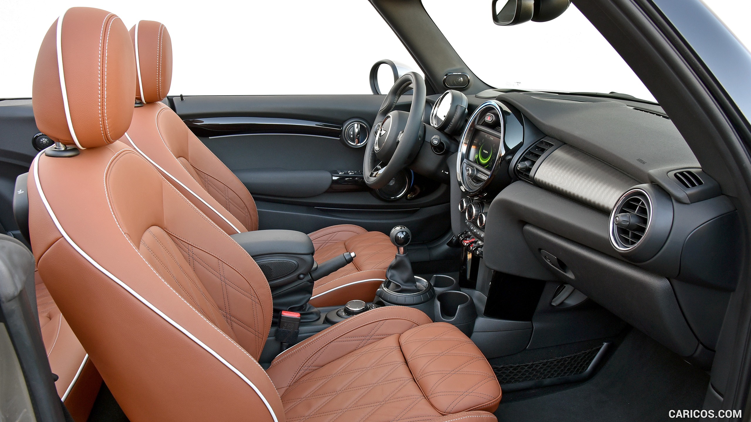 2016 MINI Cooper S Convertible (Color: Melting Silver Metallic) - Interior, Front Seats, #321 of 332