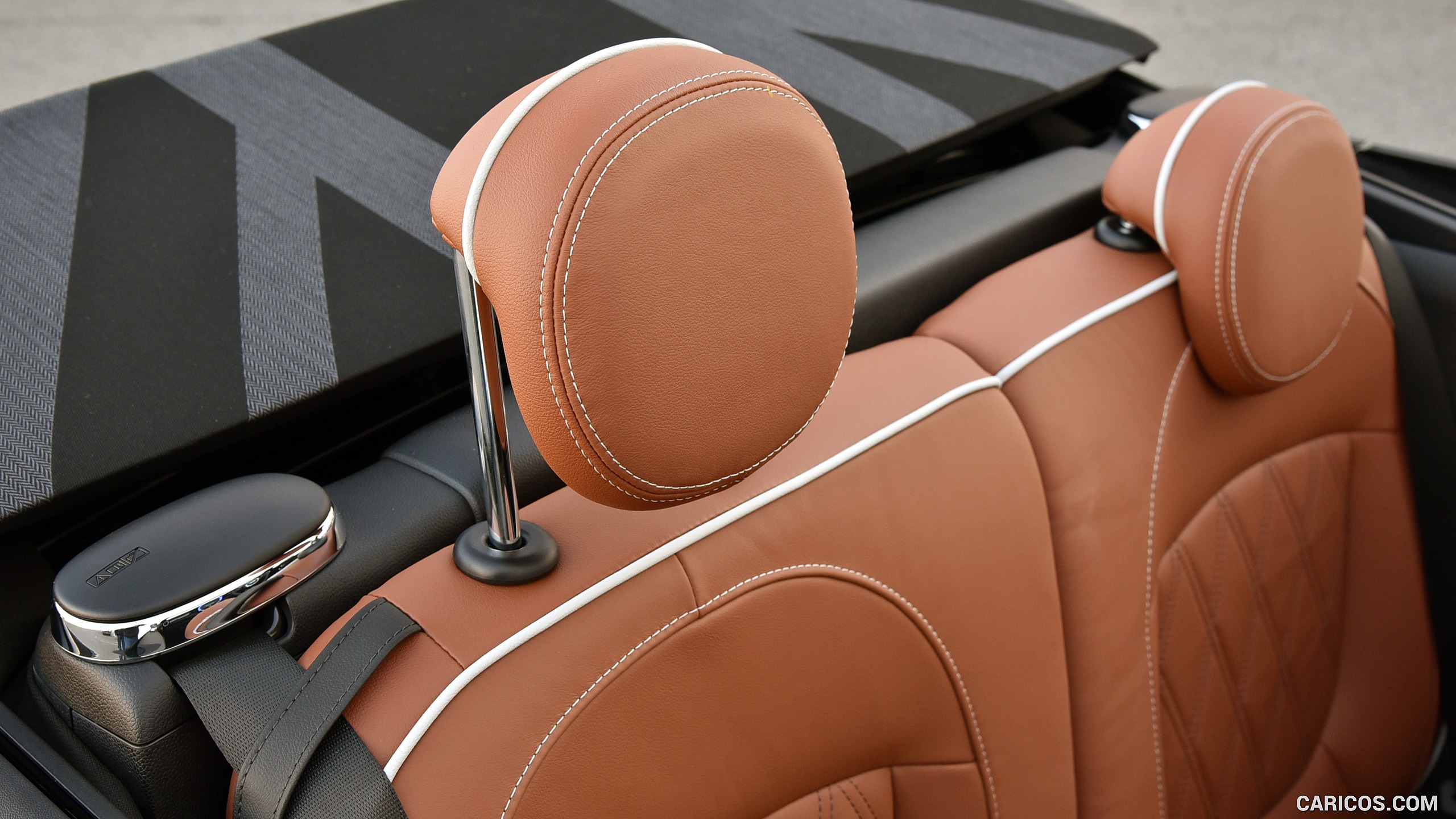 2016 MINI Cooper S Convertible (Color: Melting Silver Metallic) - Interior, Rear Seats, #324 of 332