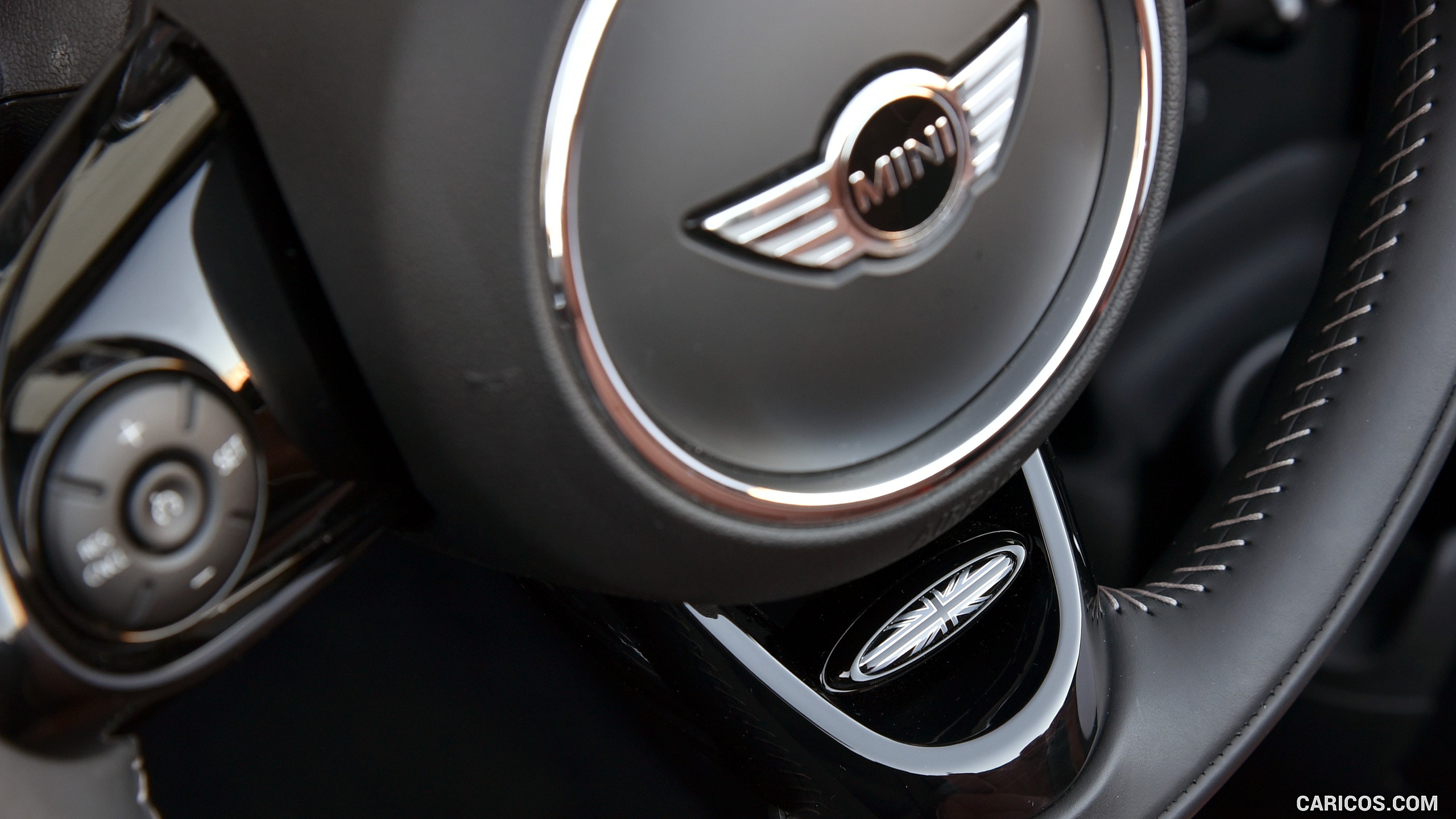 2016 MINI Cooper S Convertible (Color: Melting Silver Metallic) - Interior, Steering Wheel, #309 of 332