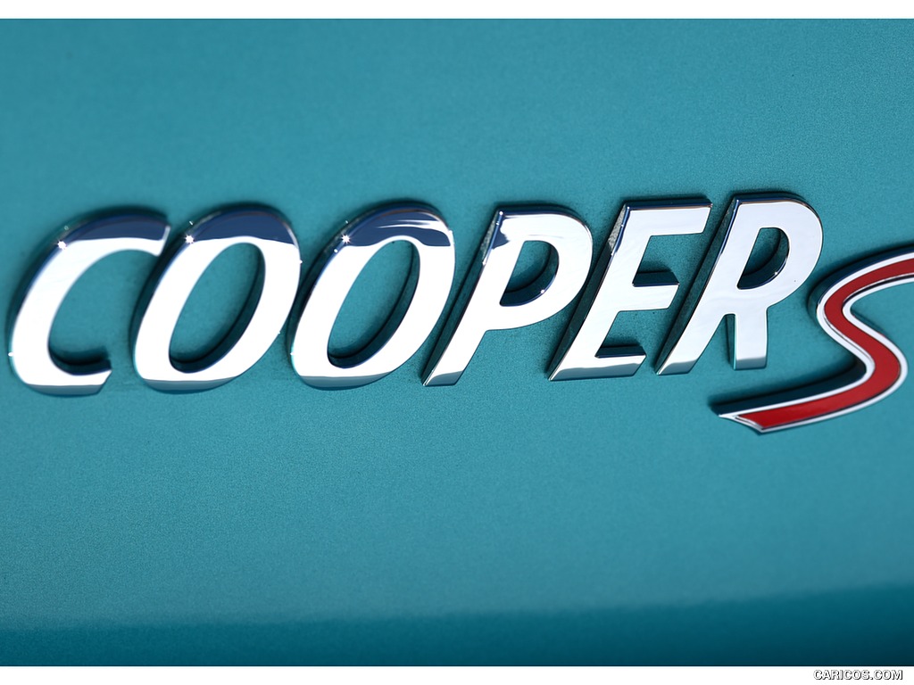 2016 MINI Cooper S Convertible (Color: Caribbean Aqua Metallic) - Badge