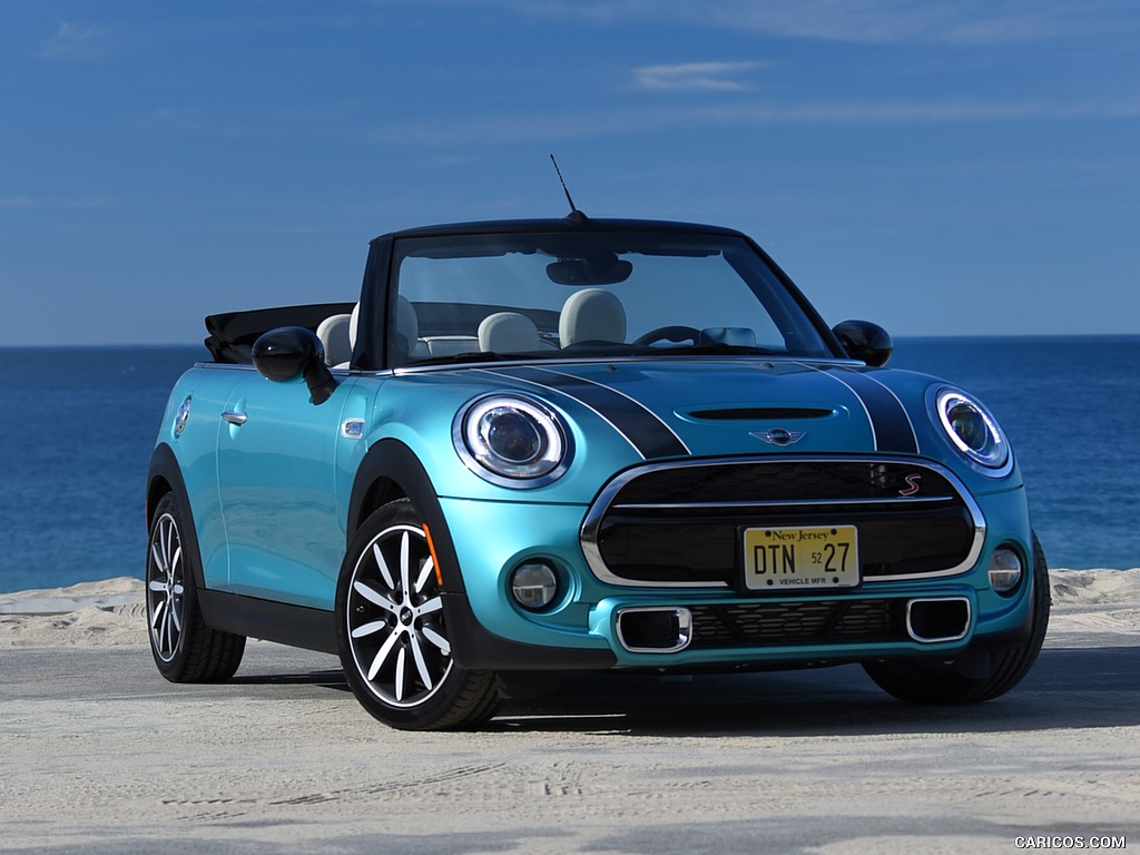 2016 MINI Cooper S Convertible (Color: Caribbean Aqua Metallic) - Front