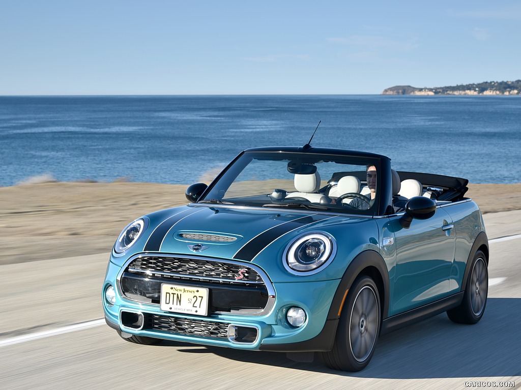 2016 MINI Cooper S Convertible (Color: Caribbean Aqua Metallic) - Front