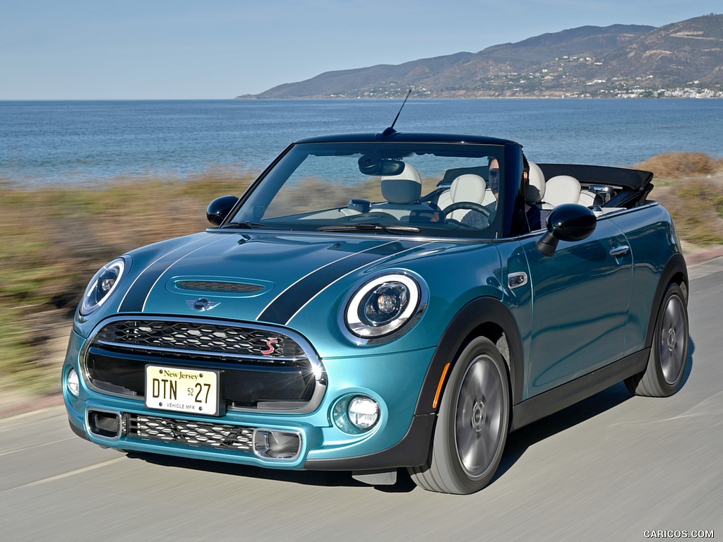 2016 MINI Cooper S Convertible (Color: Caribbean Aqua Metallic) - Front