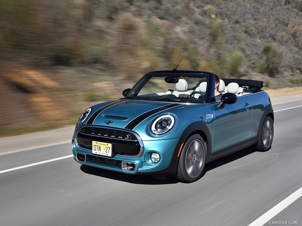 2016 MINI Cooper S Convertible (Color: Caribbean Aqua Metallic) - Front