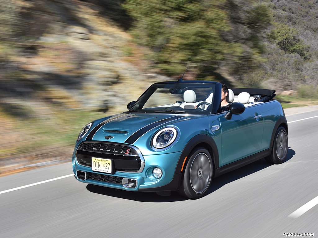 2016 MINI Cooper S Convertible (Color: Caribbean Aqua Metallic) - Front