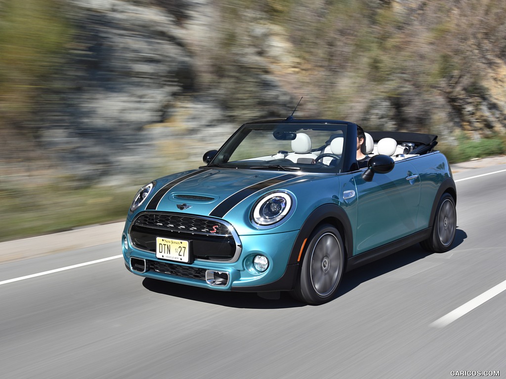 2016 MINI Cooper S Convertible (Color: Caribbean Aqua Metallic) - Front