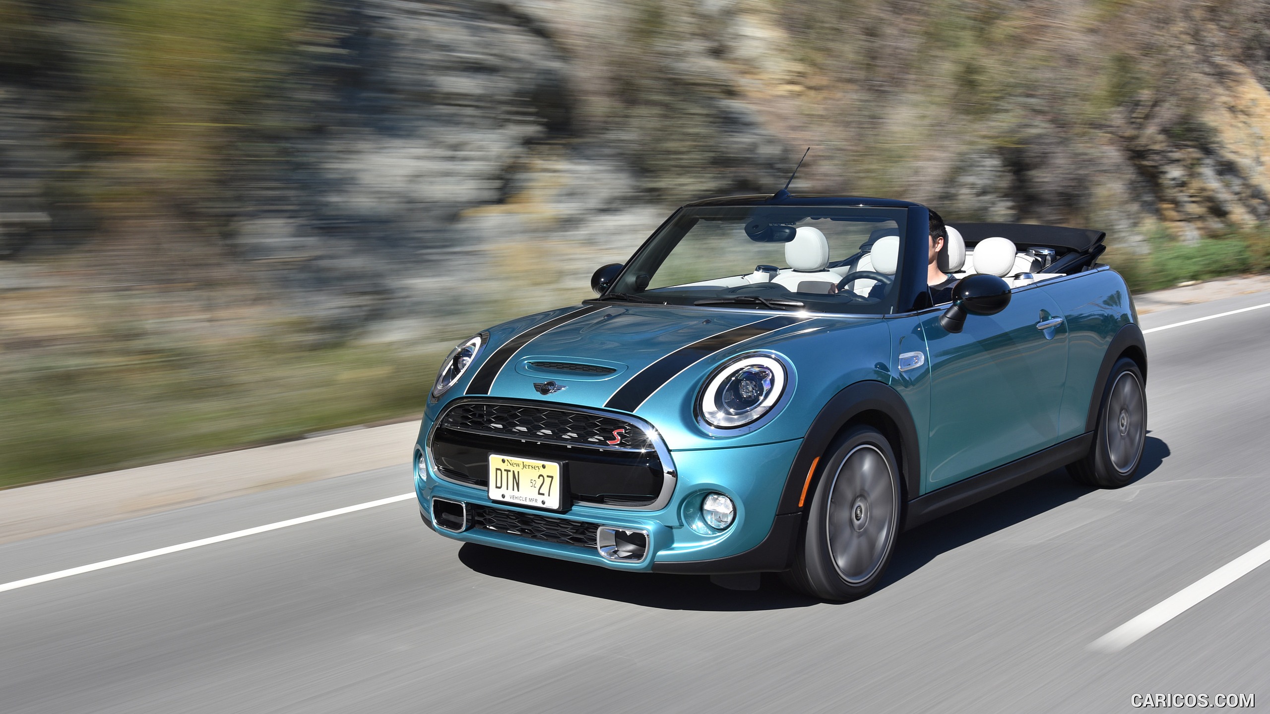 2016 MINI Cooper S Convertible (Color: Caribbean Aqua Metallic) - Front ...