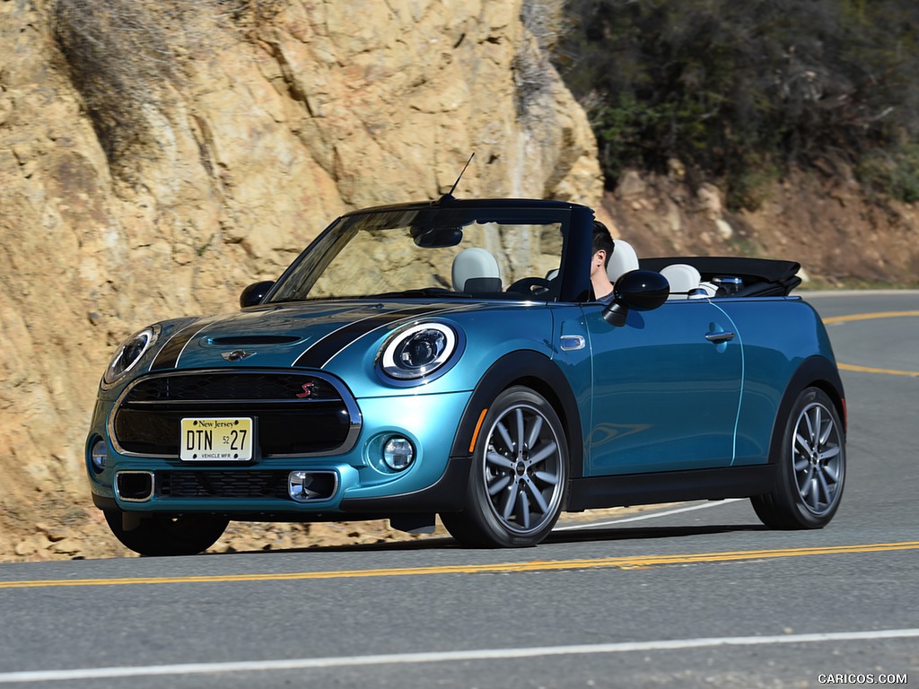 2016 MINI Cooper S Convertible (Color: Caribbean Aqua Metallic) - Front