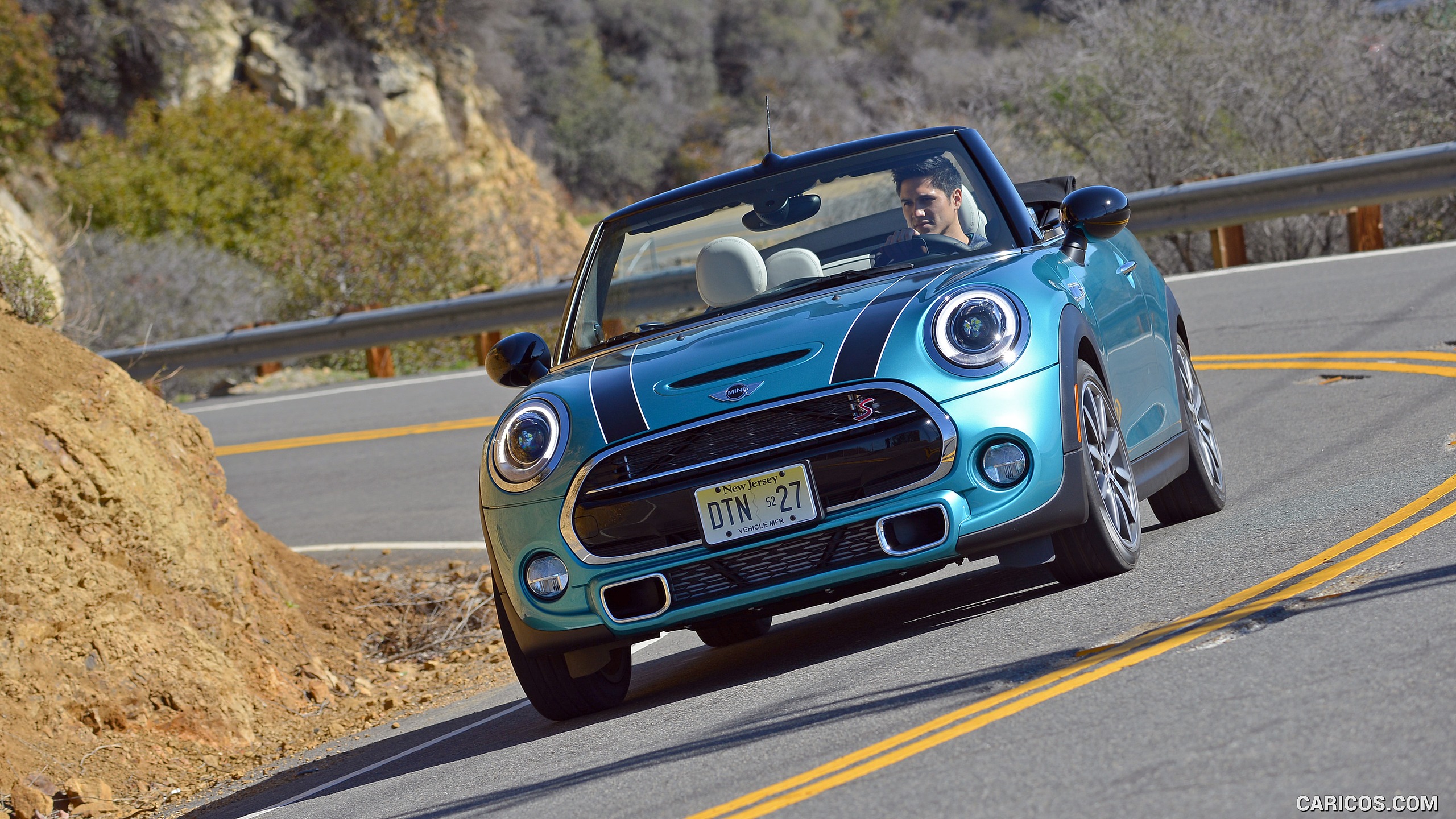 2016 MINI Cooper S Convertible (Color: Caribbean Aqua Metallic) - Front ...