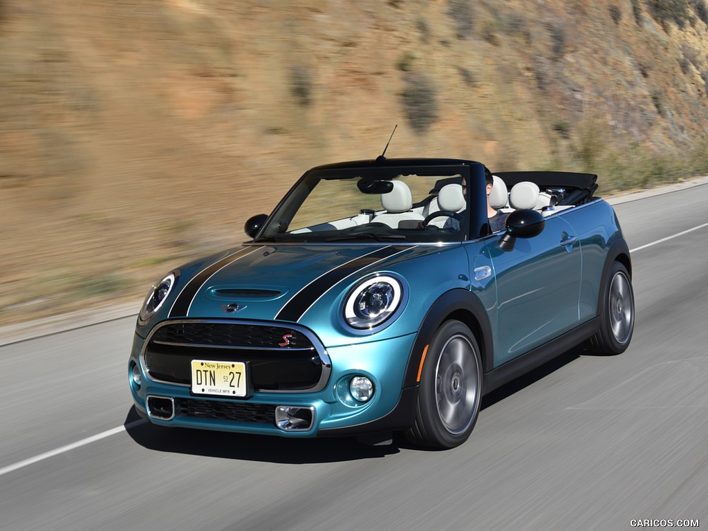 2016 MINI Cooper S Convertible (Color: Caribbean Aqua Metallic) - Front