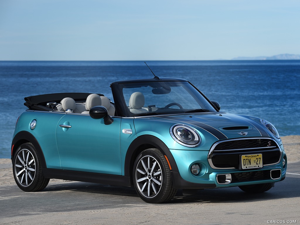 2016 MINI Cooper S Convertible (Color: Caribbean Aqua Metallic) - Front