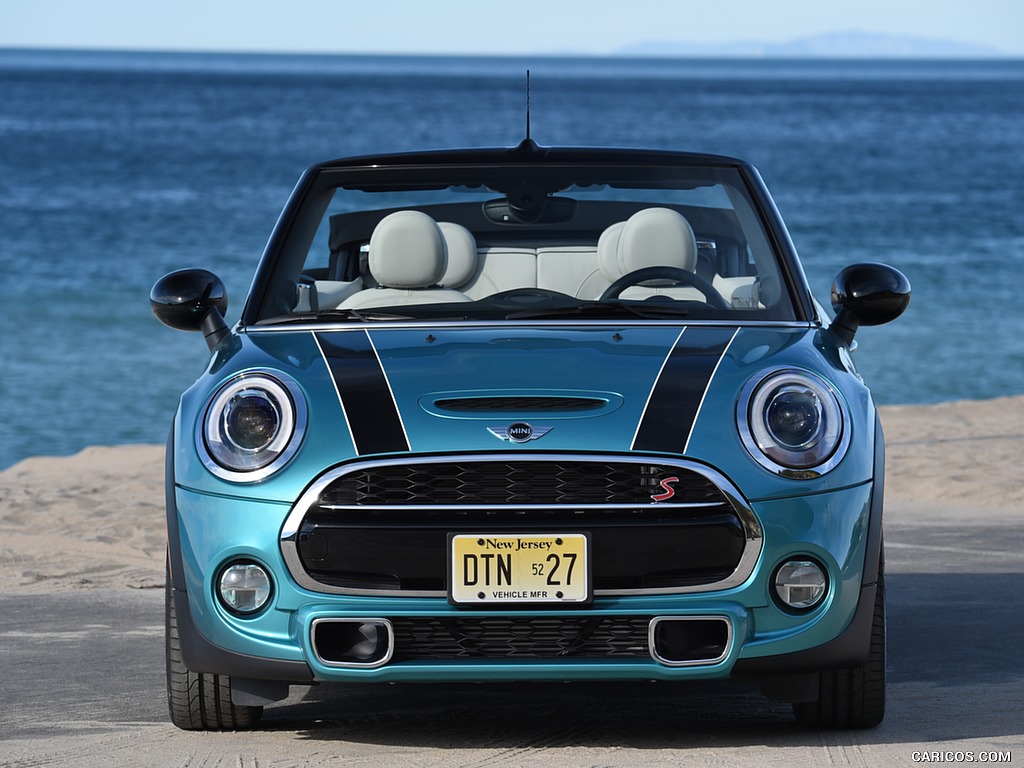 2016 MINI Cooper S Convertible (Color: Caribbean Aqua Metallic) - Front