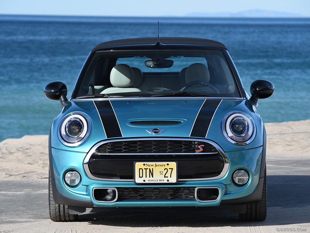 2016 MINI Cooper S Convertible (Color: Caribbean Aqua Metallic) - Front