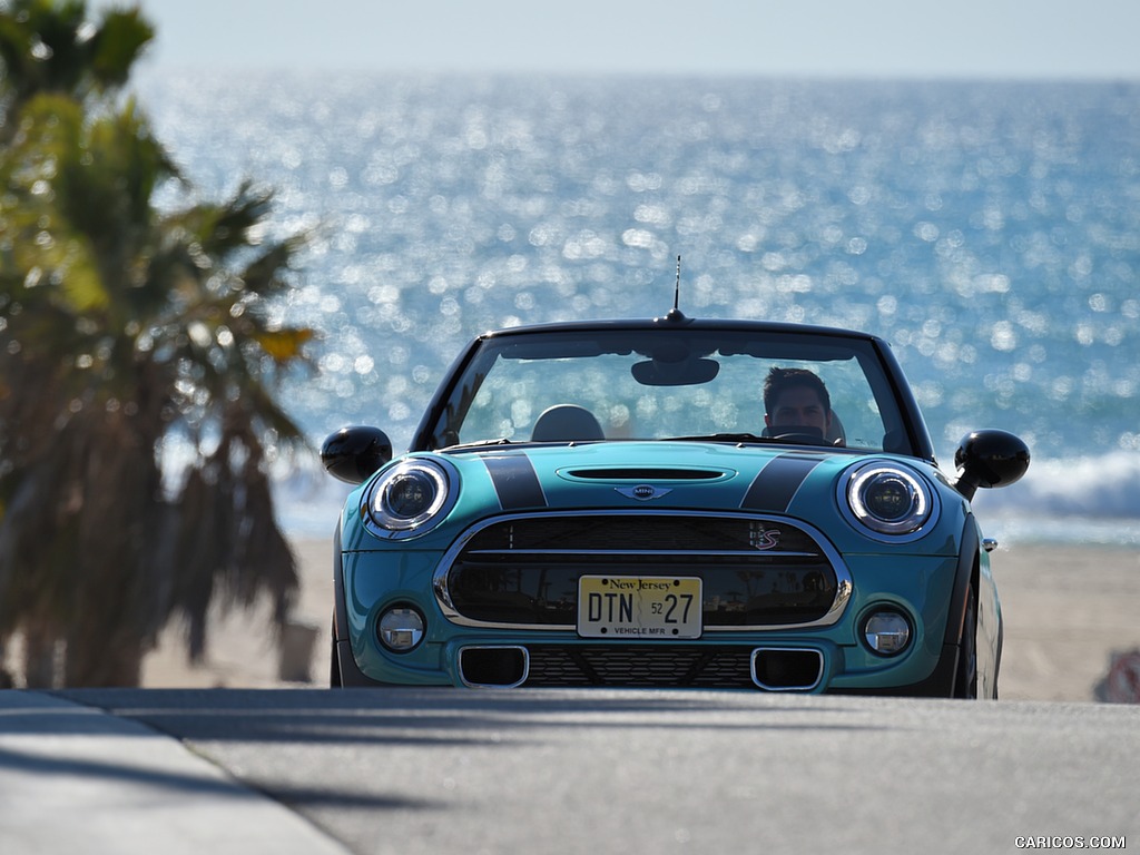 2016 MINI Cooper S Convertible (Color: Caribbean Aqua Metallic) - Front