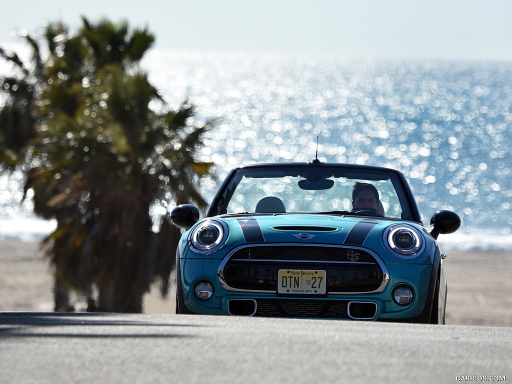 2016 MINI Cooper S Convertible (Color: Caribbean Aqua Metallic) - Front