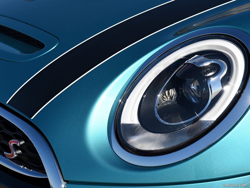 2016 MINI Cooper S Convertible (Color: Caribbean Aqua Metallic) - Headlight