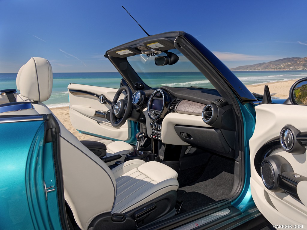 2016 MINI Cooper S Convertible (Color: Caribbean Aqua Metallic) - Interior