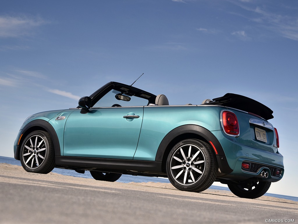 2016 MINI Cooper S Convertible (Color: Caribbean Aqua Metallic) - Side