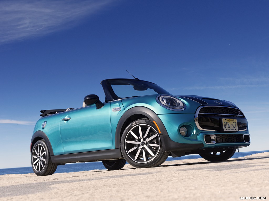 2016 MINI Cooper S Convertible (Color: Caribbean Aqua Metallic) - Side