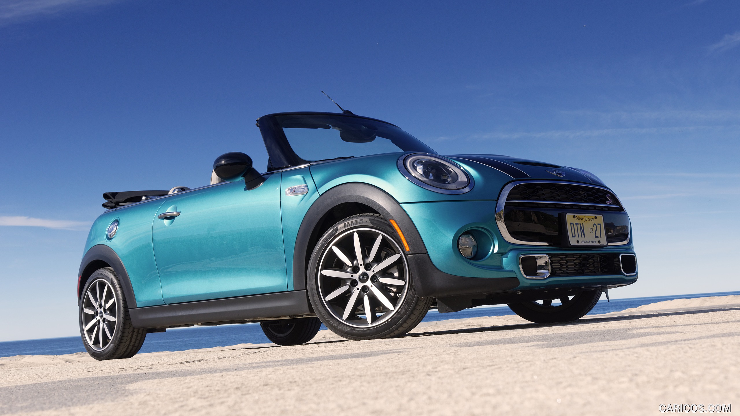 2016 MINI Cooper S Convertible (Color: Caribbean Aqua Metallic) - Side ...