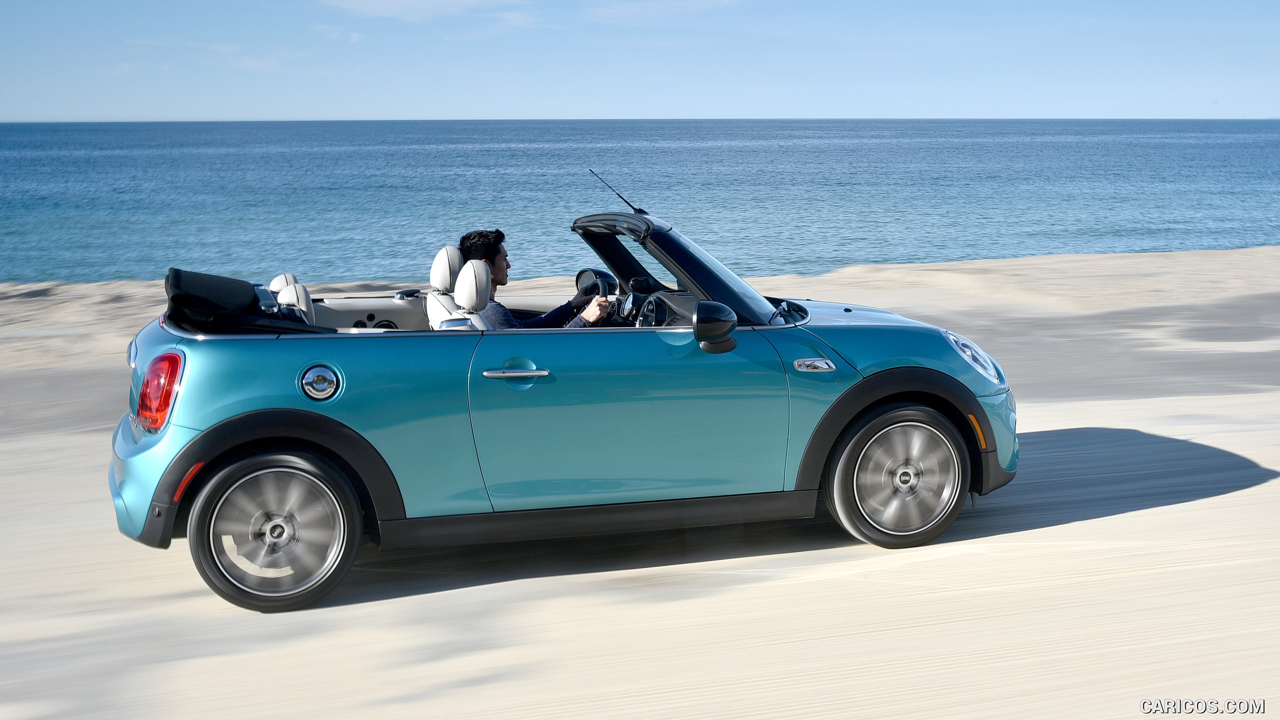 2016 MINI Cooper S Convertible (Color: Caribbean Aqua Metallic) - Side ...