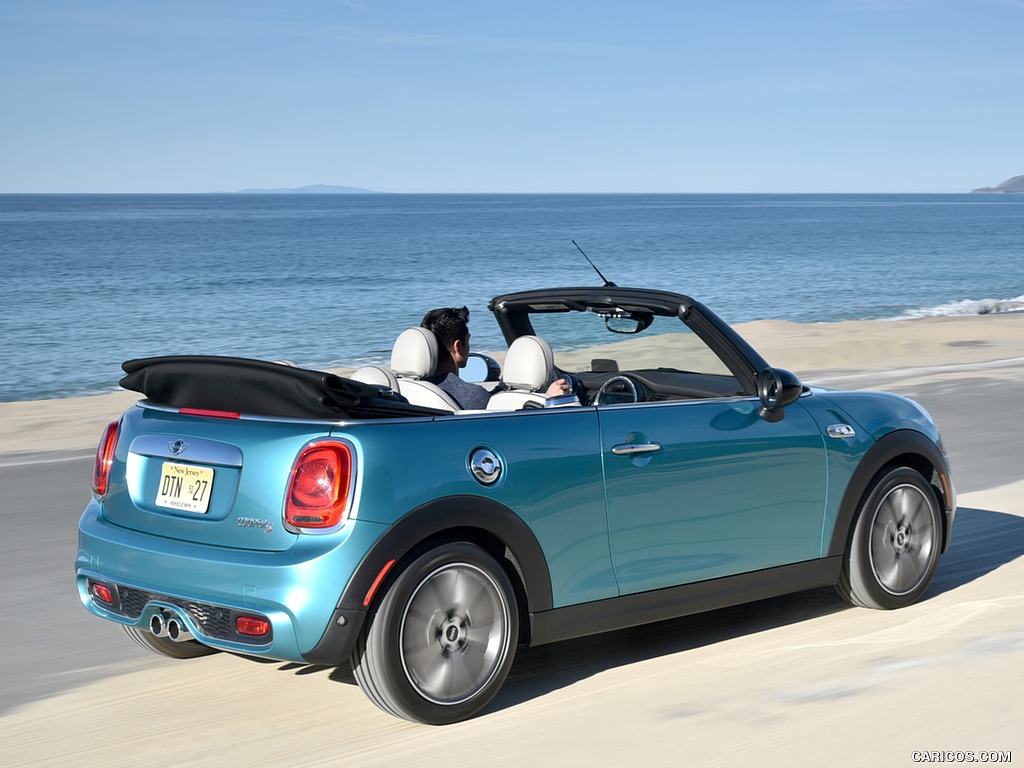 2016 MINI Cooper S Convertible (Color: Caribbean Aqua Metallic) - Side