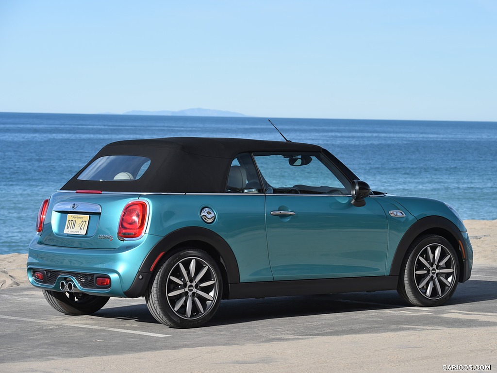 2016 MINI Cooper S Convertible (Color: Caribbean Aqua Metallic) - Side