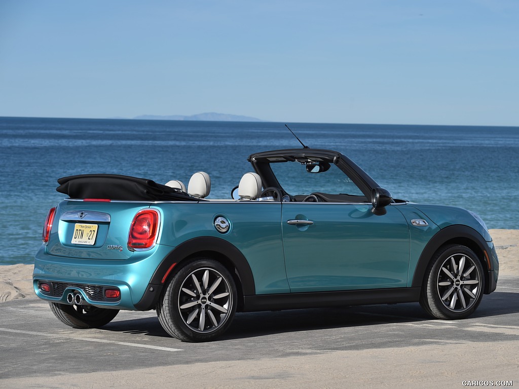 2016 MINI Cooper S Convertible (Color: Caribbean Aqua Metallic) - Side