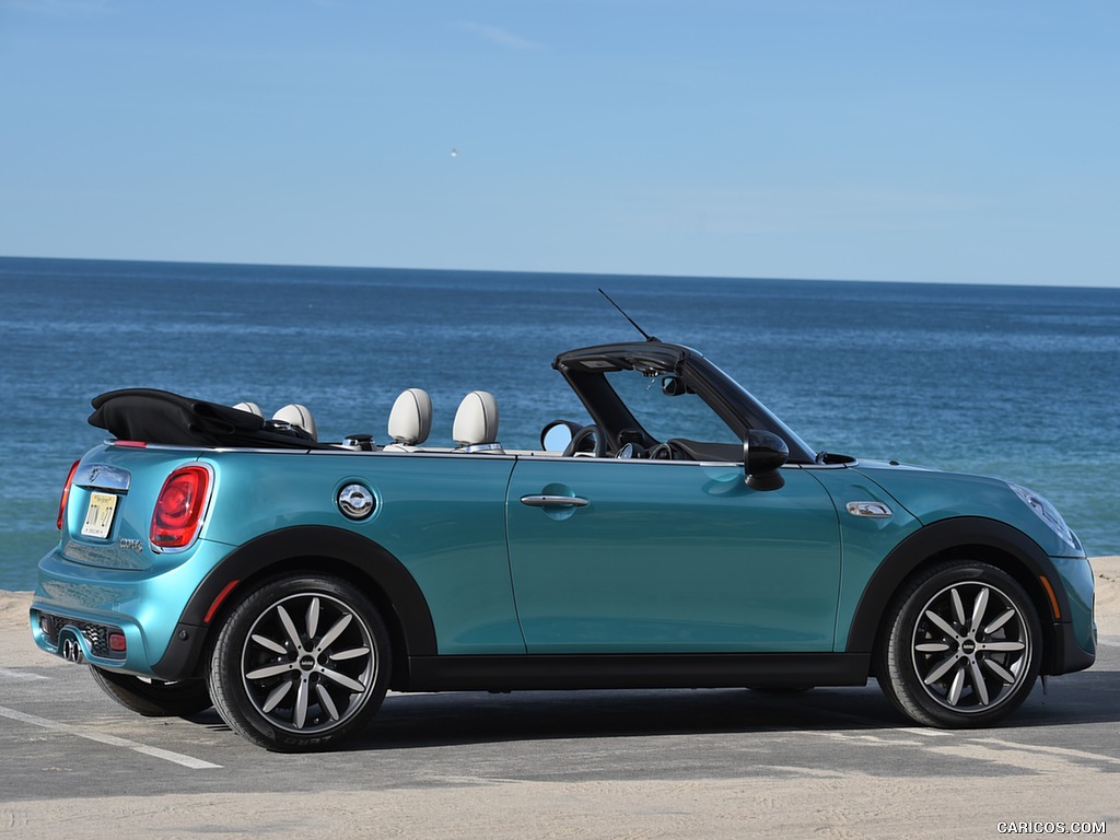 2016 MINI Cooper S Convertible (Color: Caribbean Aqua Metallic) - Side